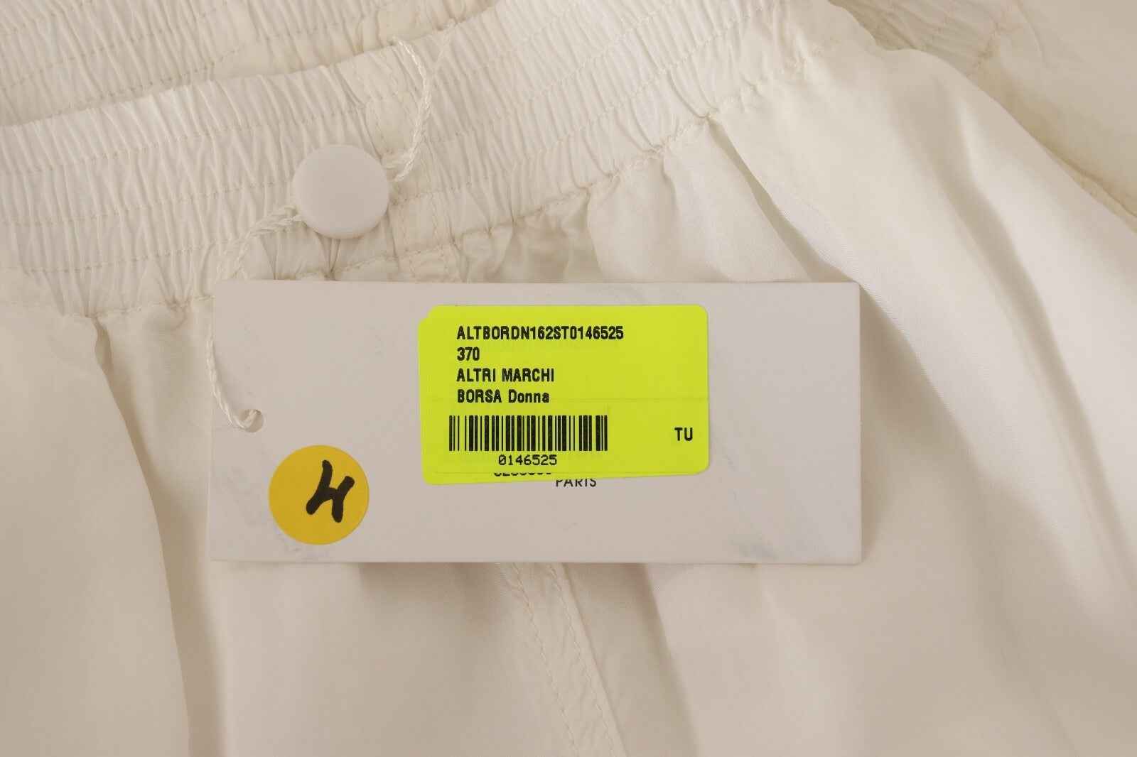 Maison Margiela White High Waist Cropped Women Trouser Pants