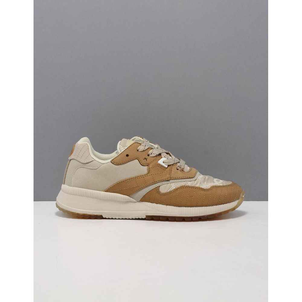 Scotch & Soda Beige Nylon Low Top Sneakers