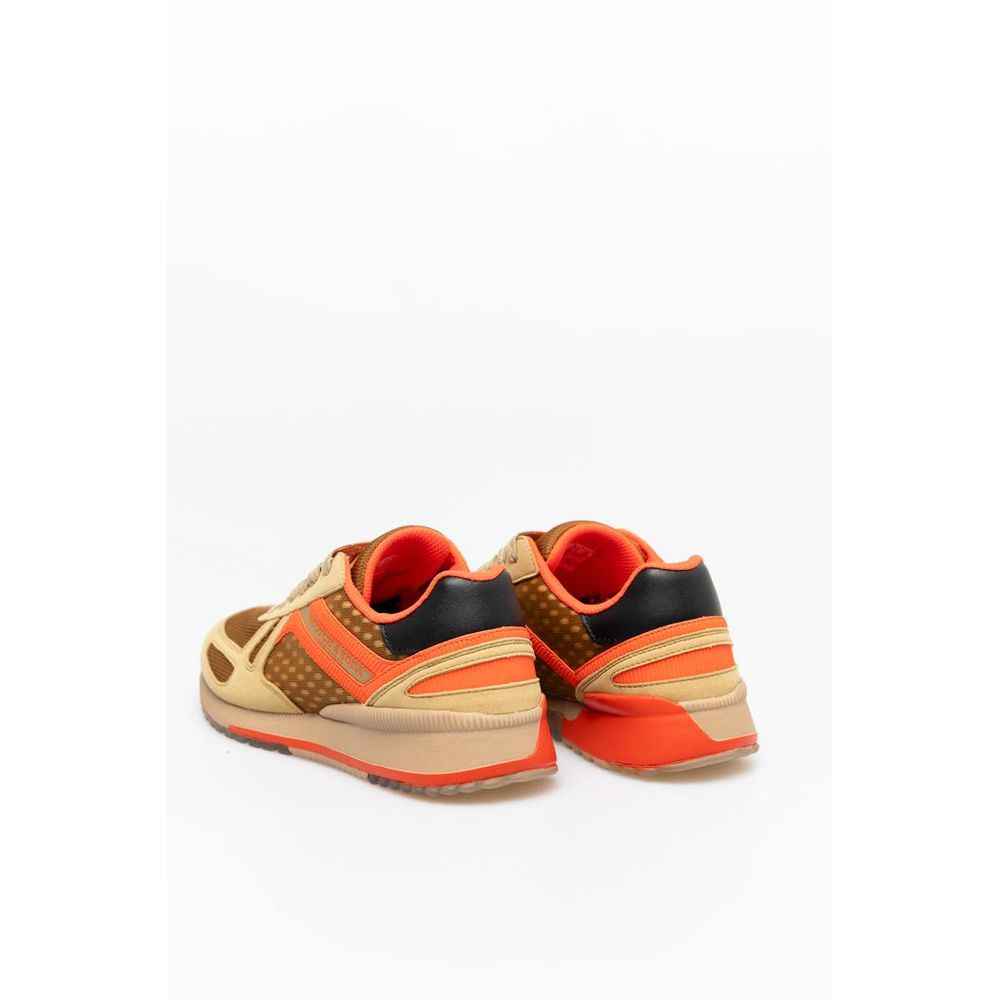 Scotch & Soda Beige Leather Sneakers