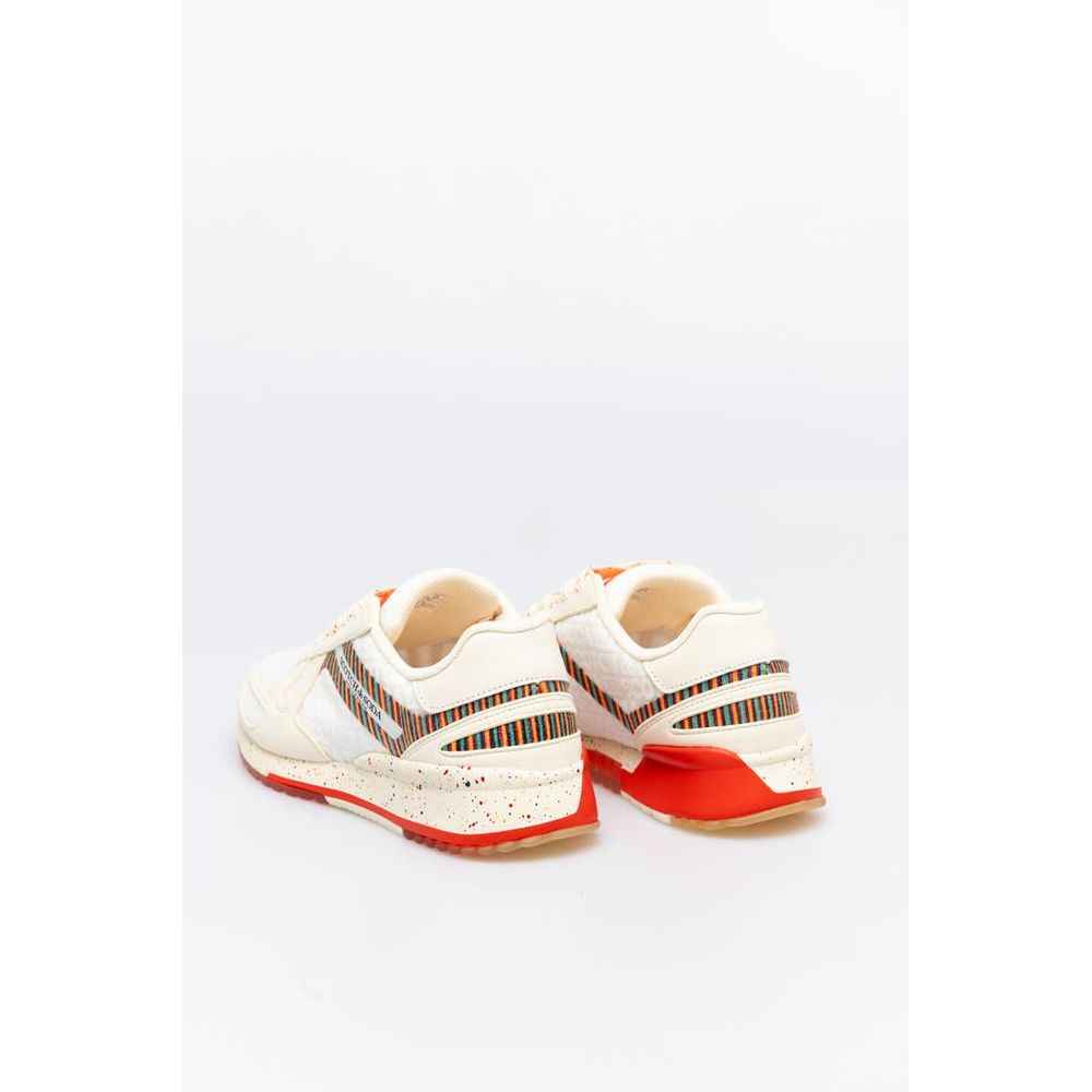 Scotch & Soda White Leather Athletic Sneakers