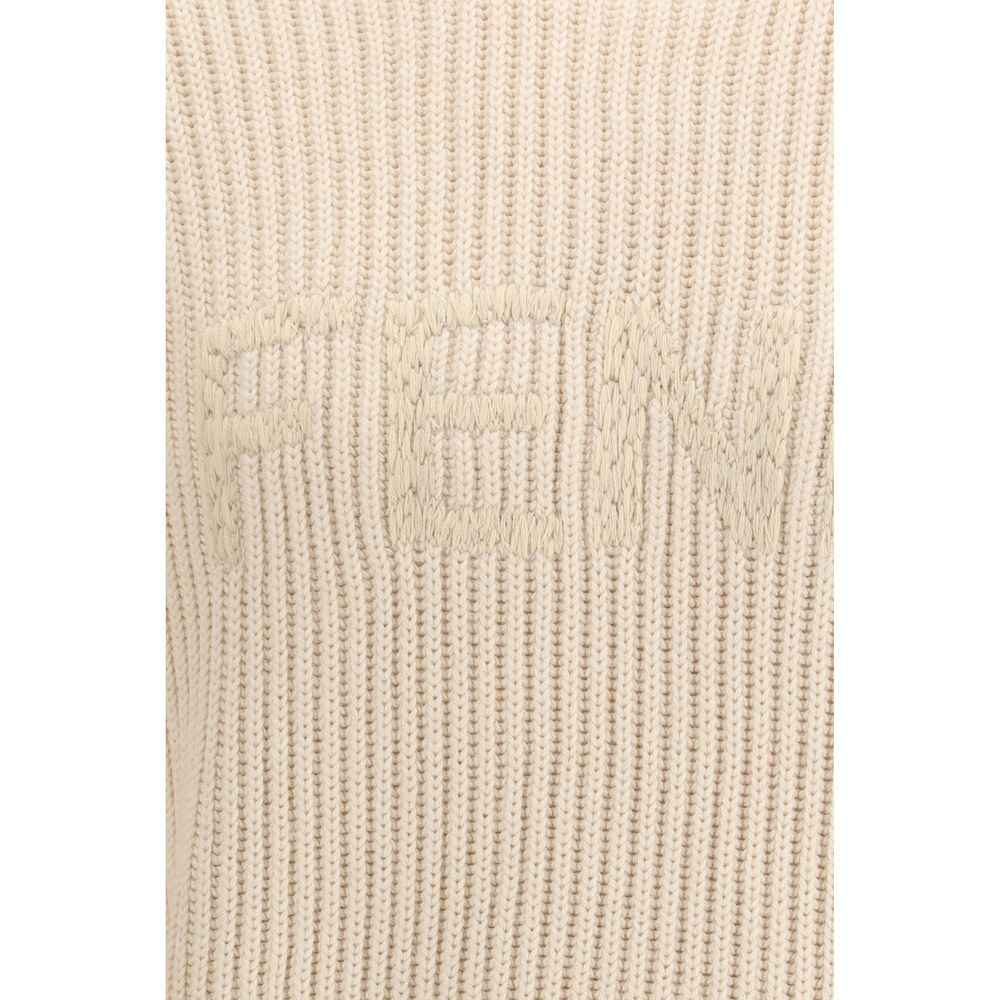 Fendi Beige Wool Oves Aries Sweatshirt