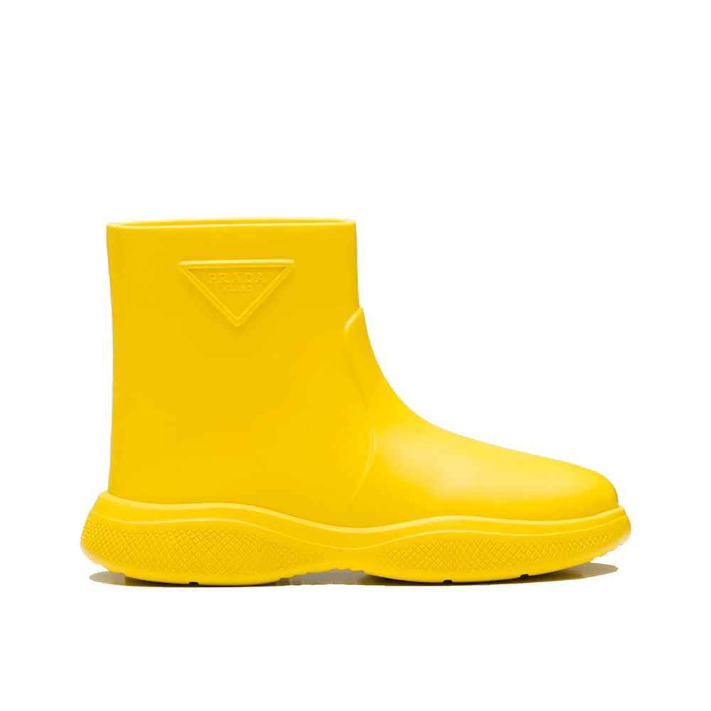 Prada Bicolor Rubber Rain Boots