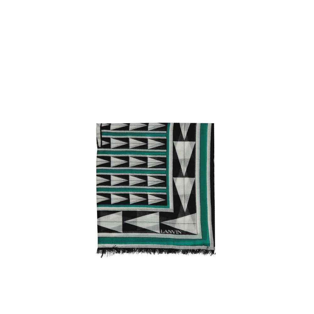 Lanvin Bicolor Wool Scarf
