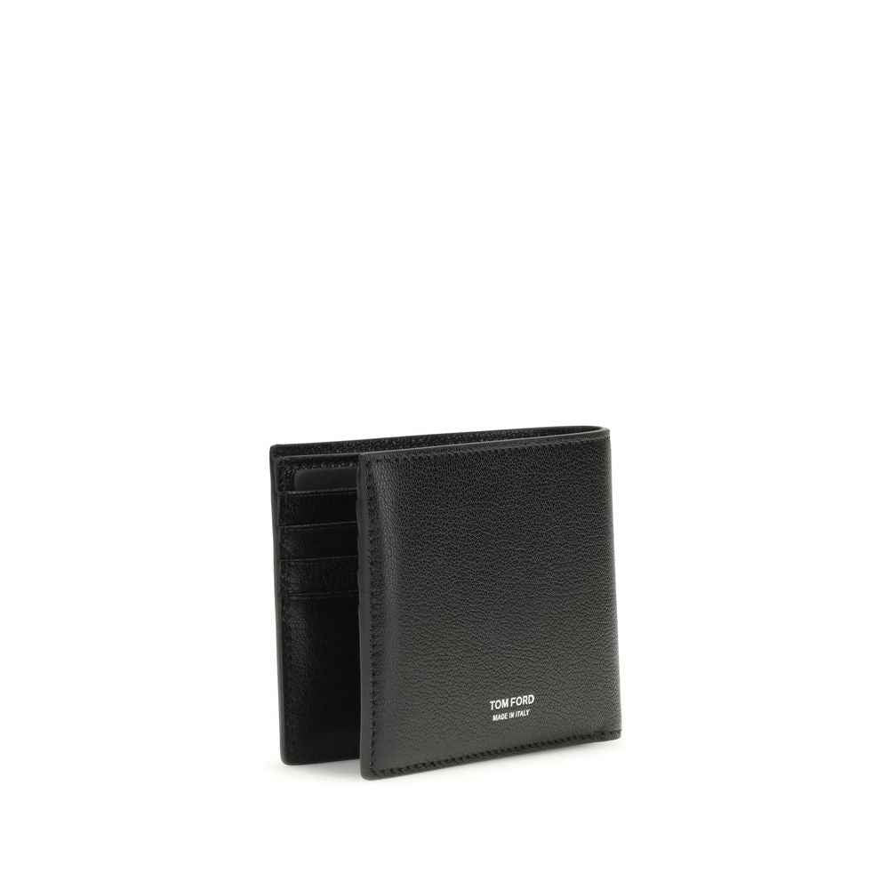 Tom Ford Black Calf Leather Bos Taurus Wallet