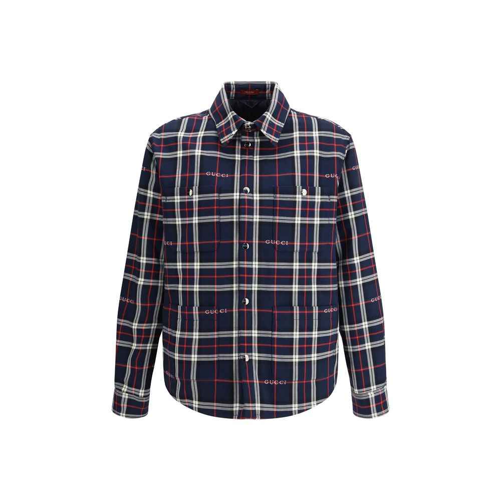 Gucci Blue Cotton Jacket