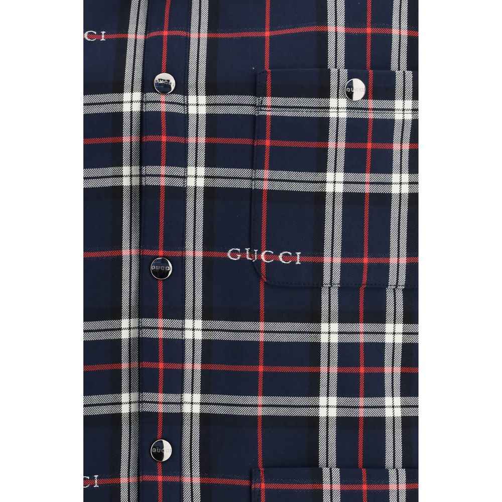 Gucci Blue Cotton Jacket