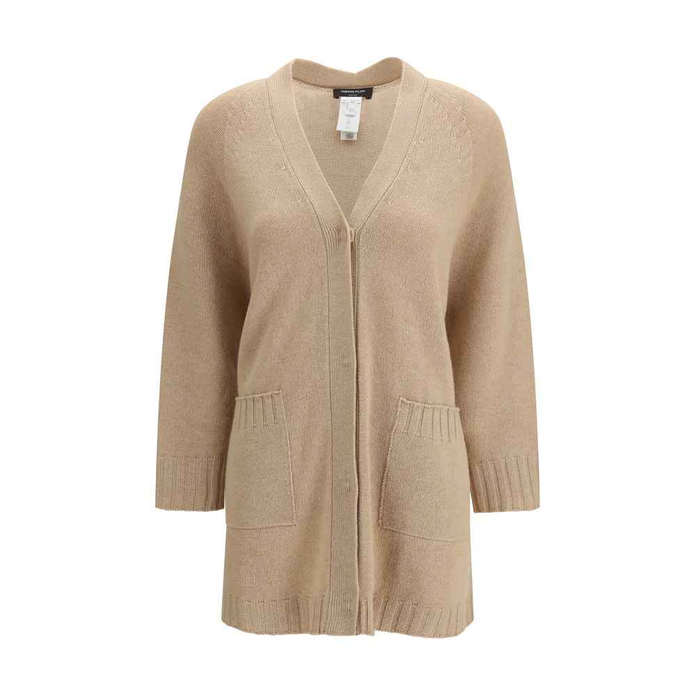 Fabiana Filippi Beige Wool Cardigan