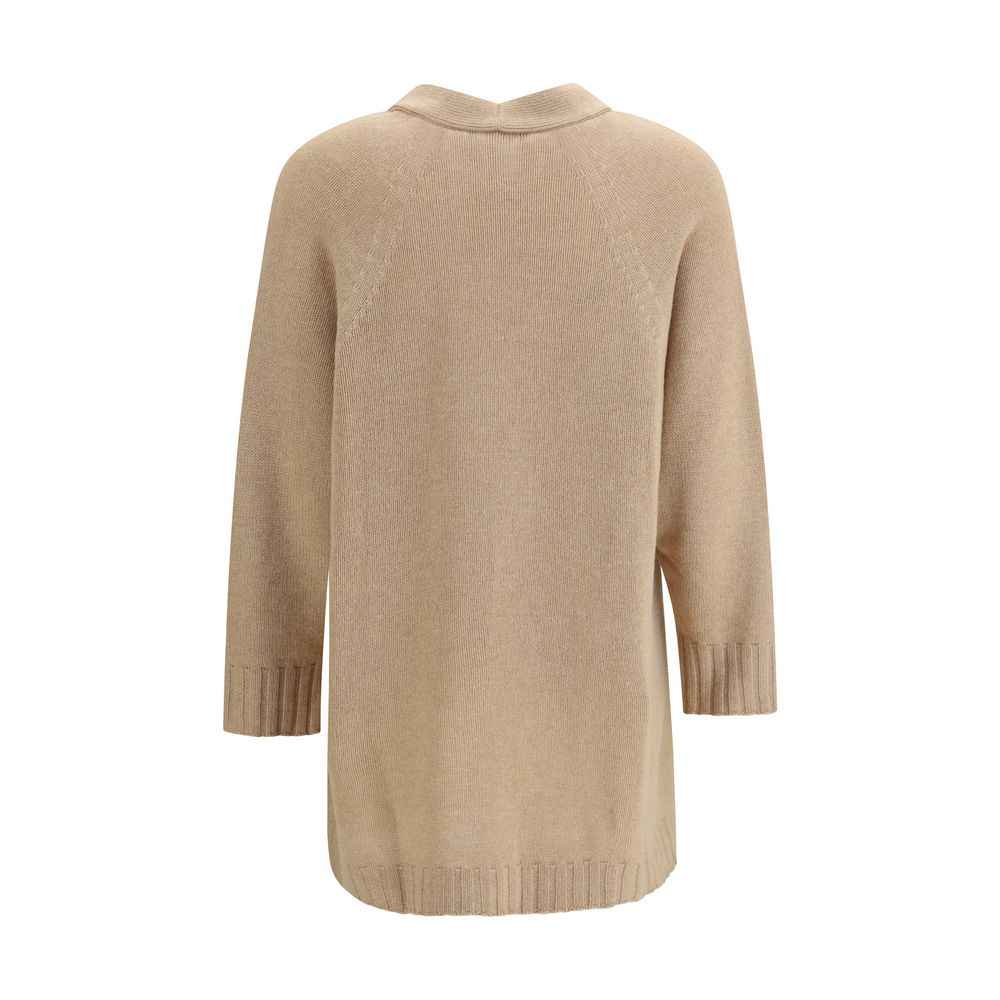 Fabiana Filippi Beige Wool Cardigan