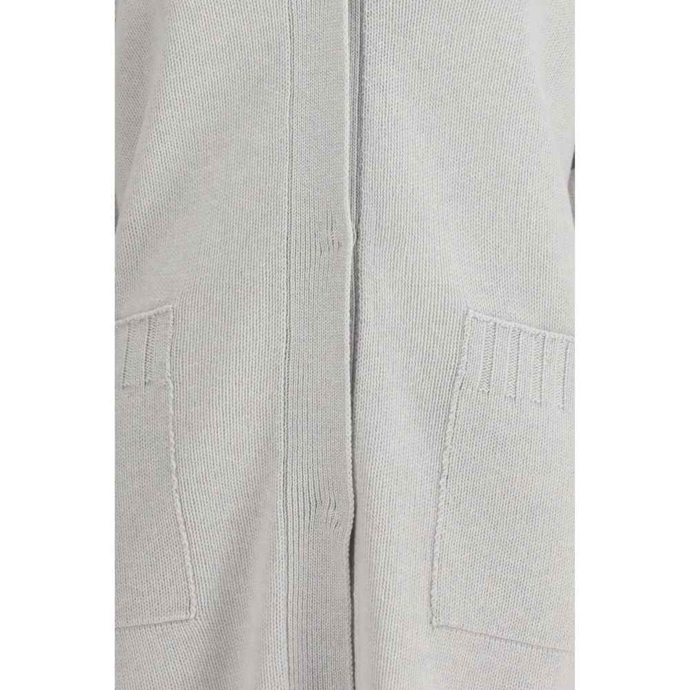 Fabiana Filippi Gray Wool Cardigan