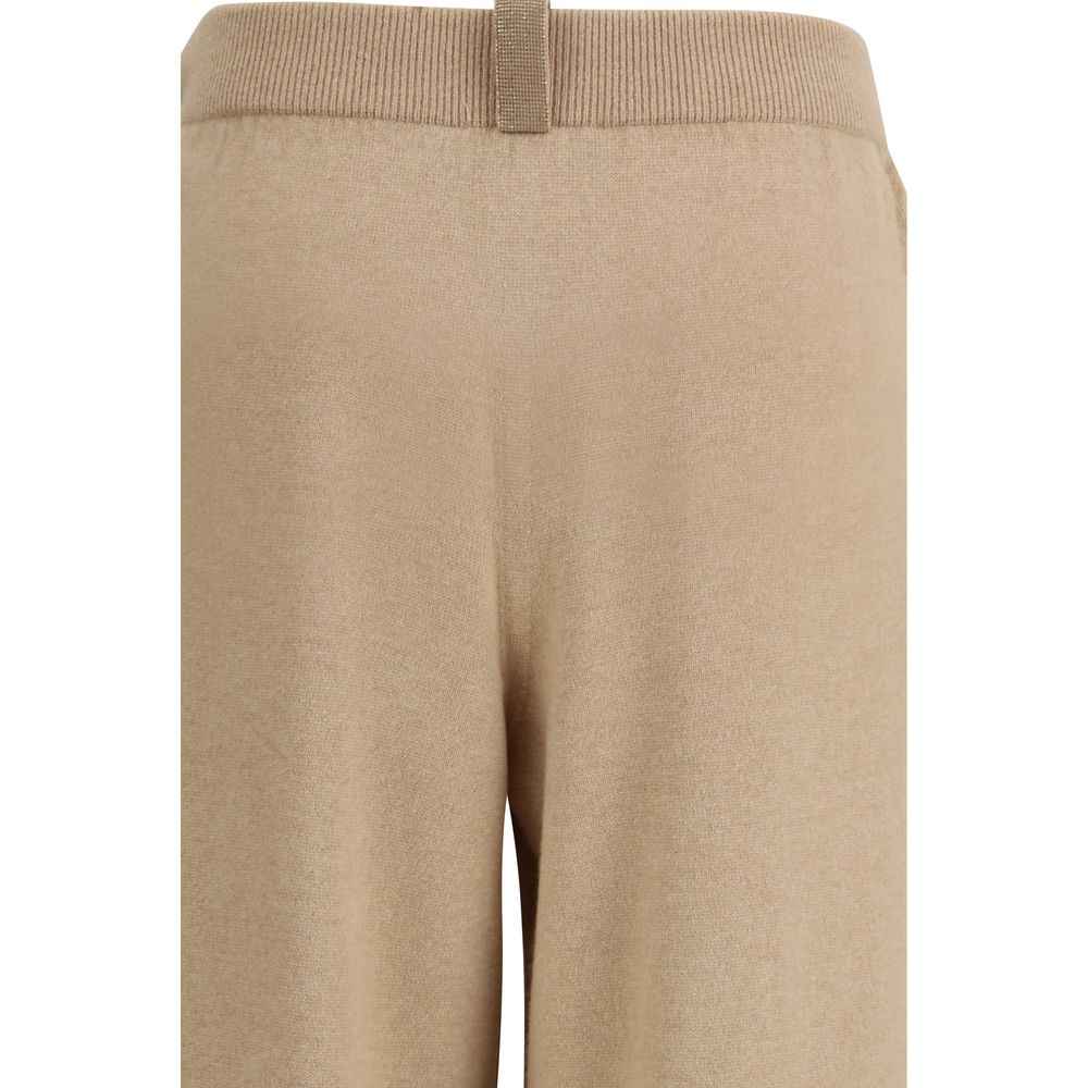 Fabiana Filippi Beige Wool Oves Aries Casual Pants