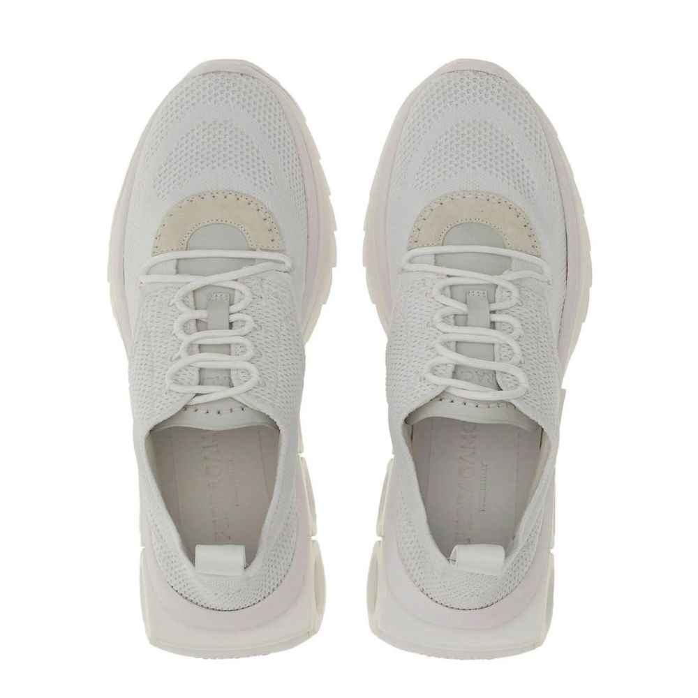 Salvatore Ferragamo White Nylon Athletic Sneakers