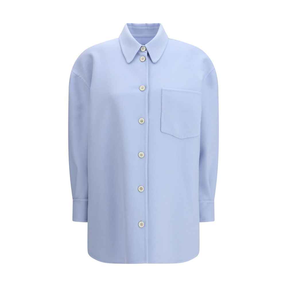 Fabiana Filippi Blue Wool Oves Aries Dress Shirt