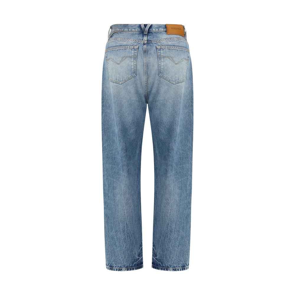 Versace Blue Cotton Jeans Denim