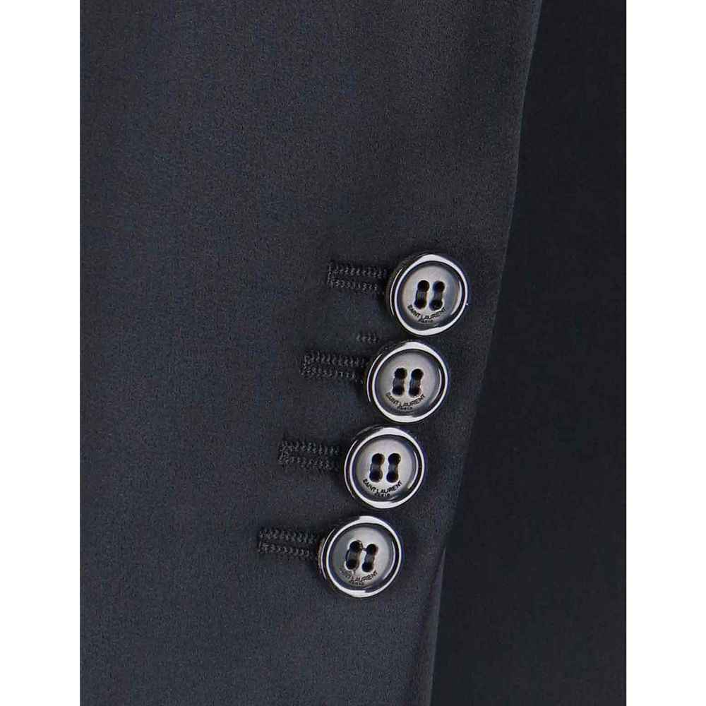 Saint Laurent Black Acetate Coat