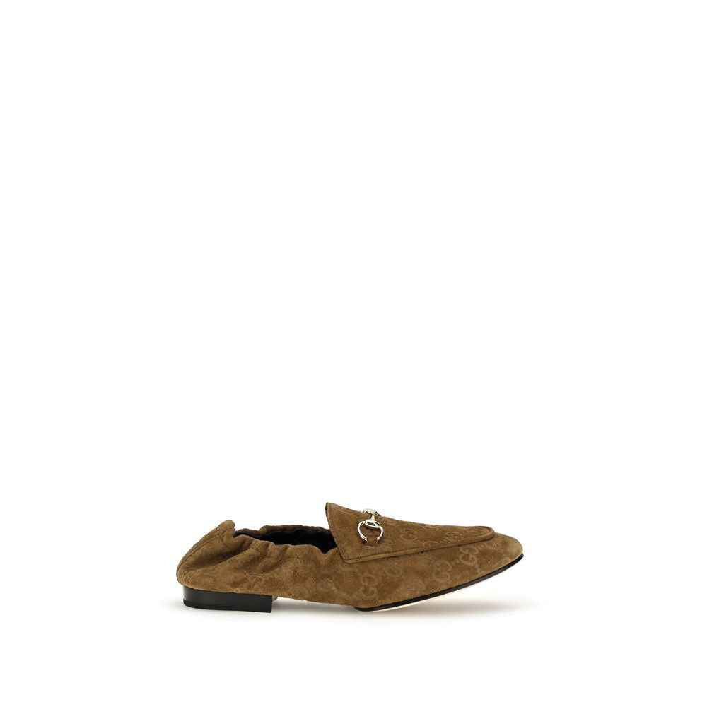 Gucci Brown Calf Leather Bos Taurus Slip-On Loafers