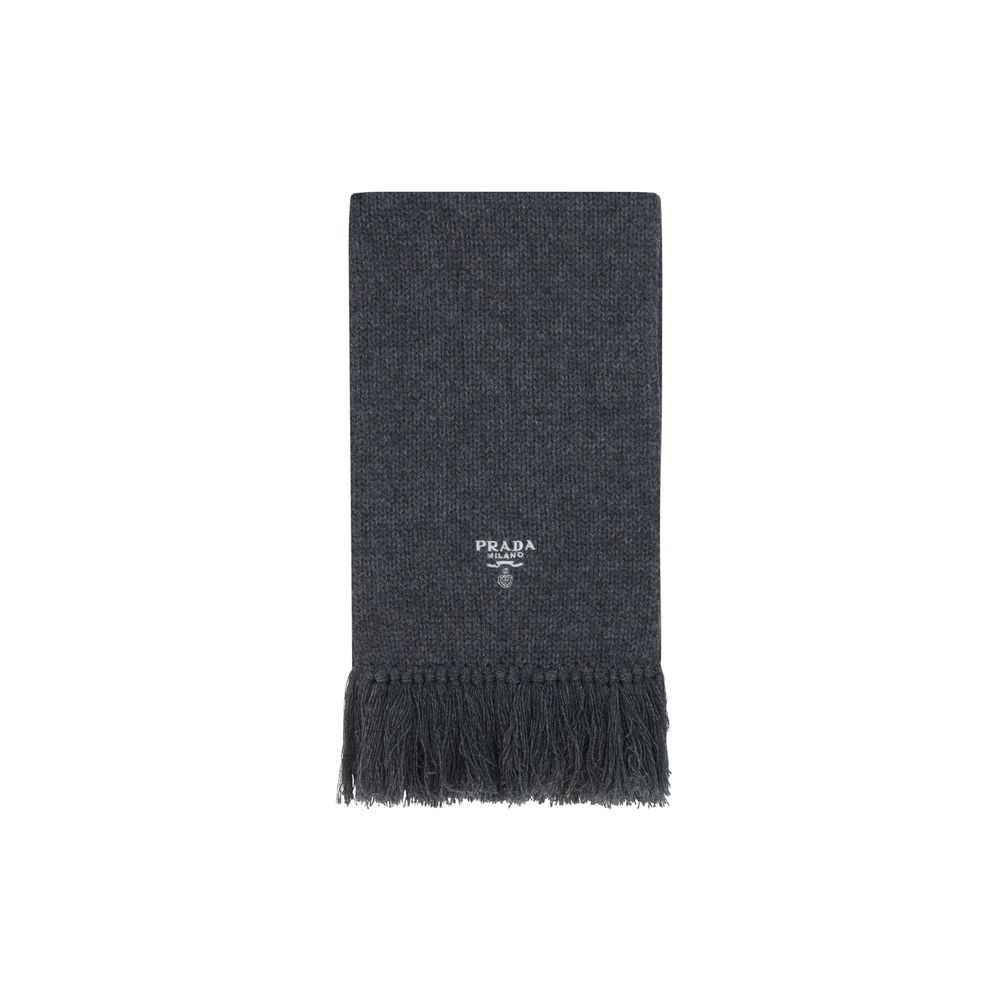 Prada Gray Cashmere Foulard