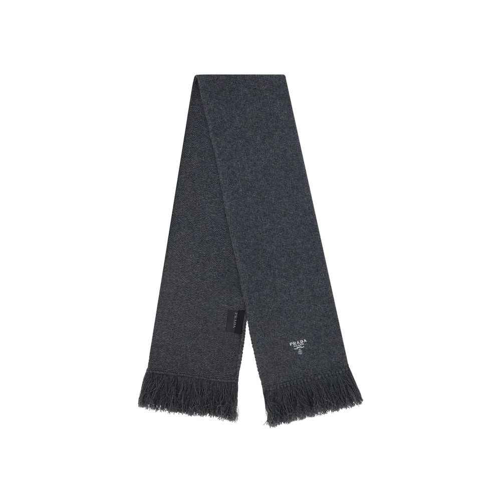 Prada Gray Cashmere Foulard