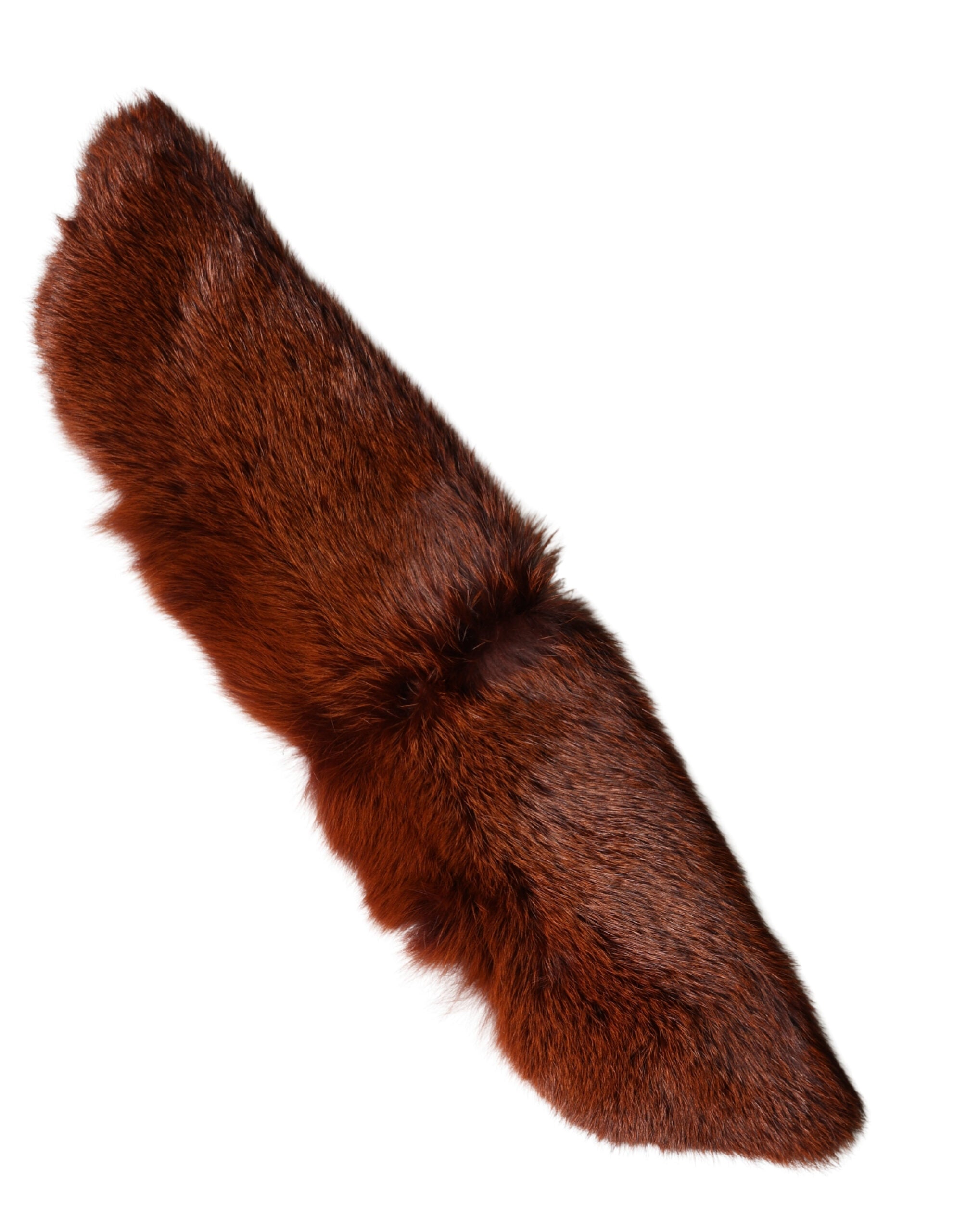 Dolce & Gabbana Brown Mink Fur Collar Women Neck Wrap 60cm x 14cm Scarf