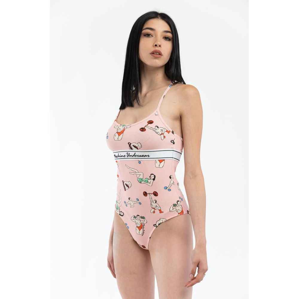 Moschino Pink Cotton Bodysuit