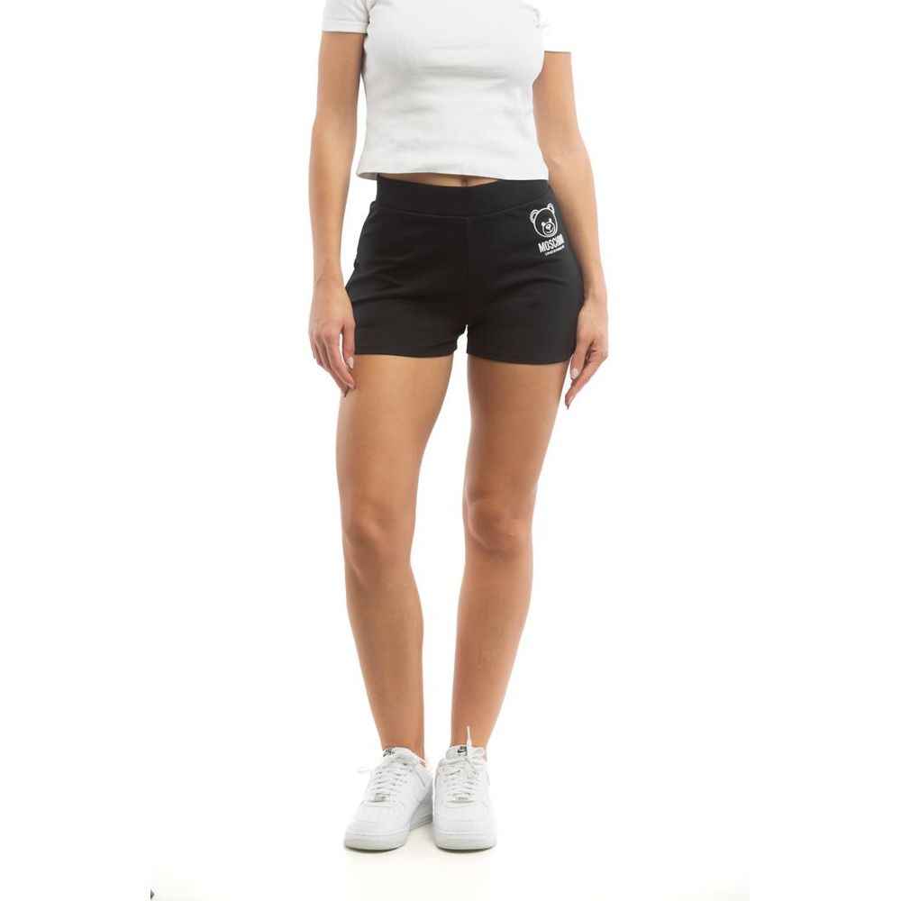 Moschino Black Cotton Short And Mini Shorts