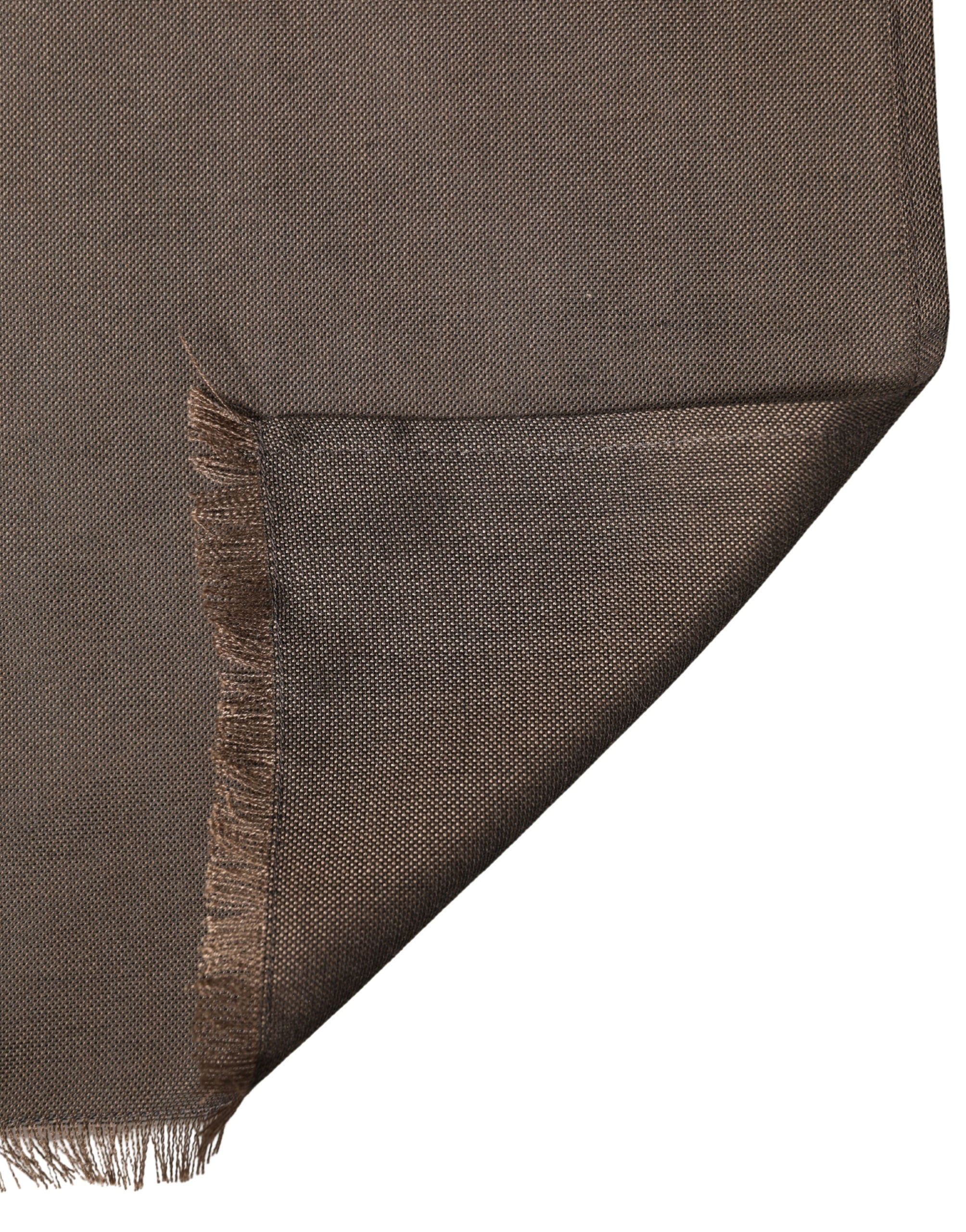 Dolce & Gabbana Brown Polyester Neck Warmer Shawl 185cm x 165cm Men Scarf