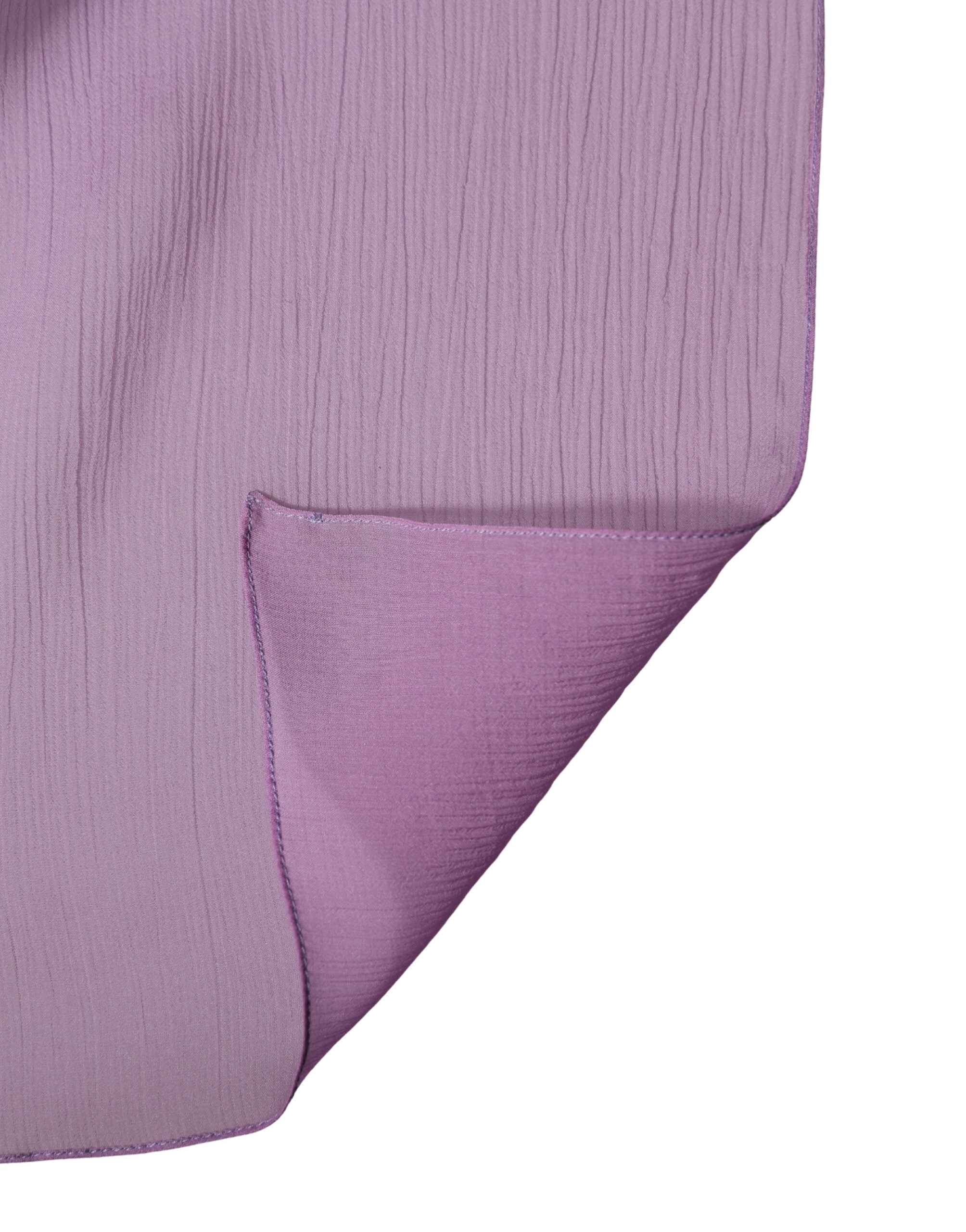 Dolce & Gabbana Light Purple Silk Neck Wrap Foulard 114cm x 114cm Scarf