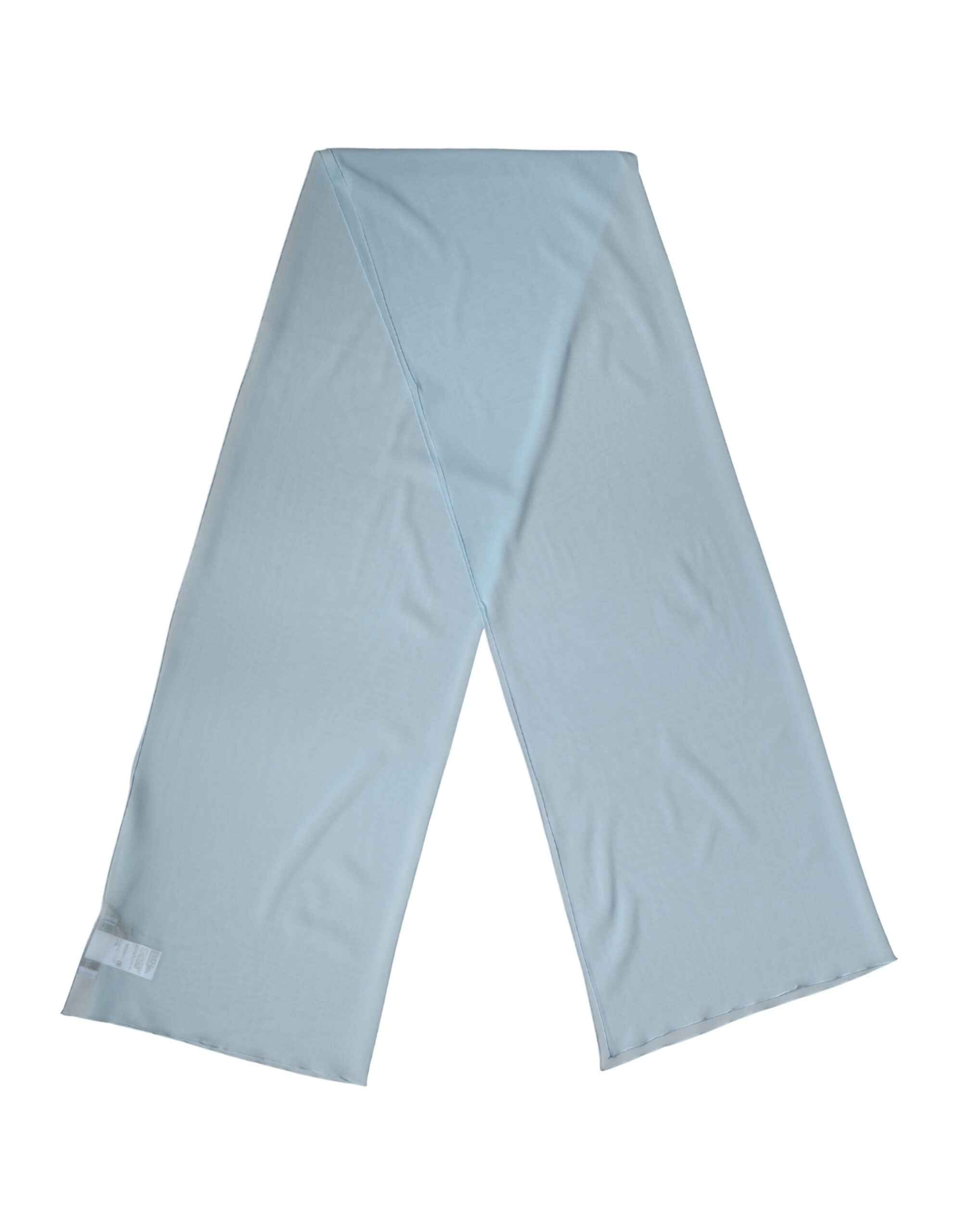 Dolce & Gabbana Light Blue Silk Neck Wrap Shawl Stole 200cm x 64cm Scarf