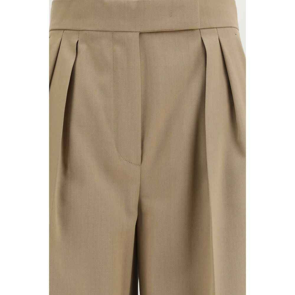 Max Mara Beige Wool Casual Pants
