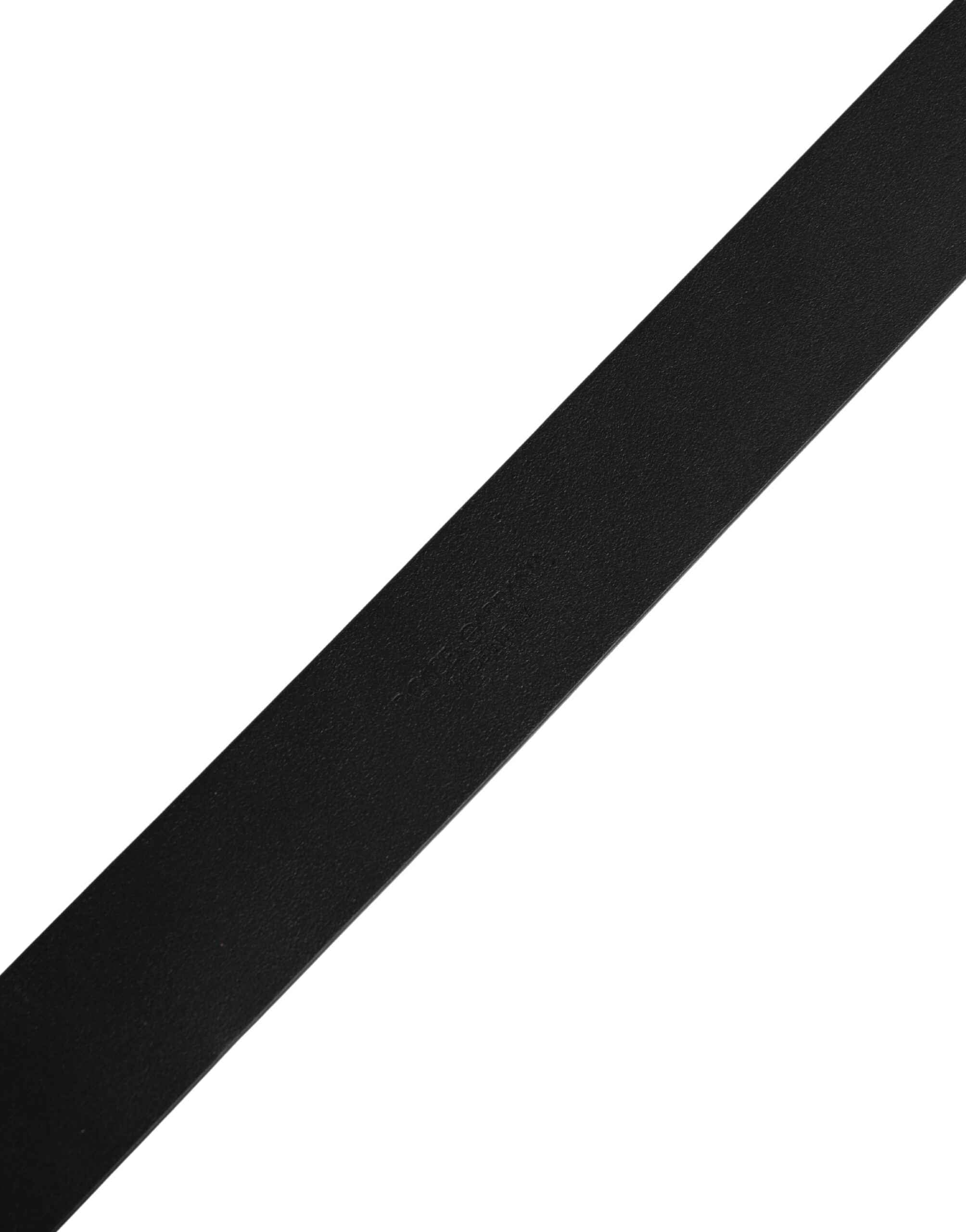 Dolce & Gabbana Black Calf Leather Gold Metal Buckle Belt