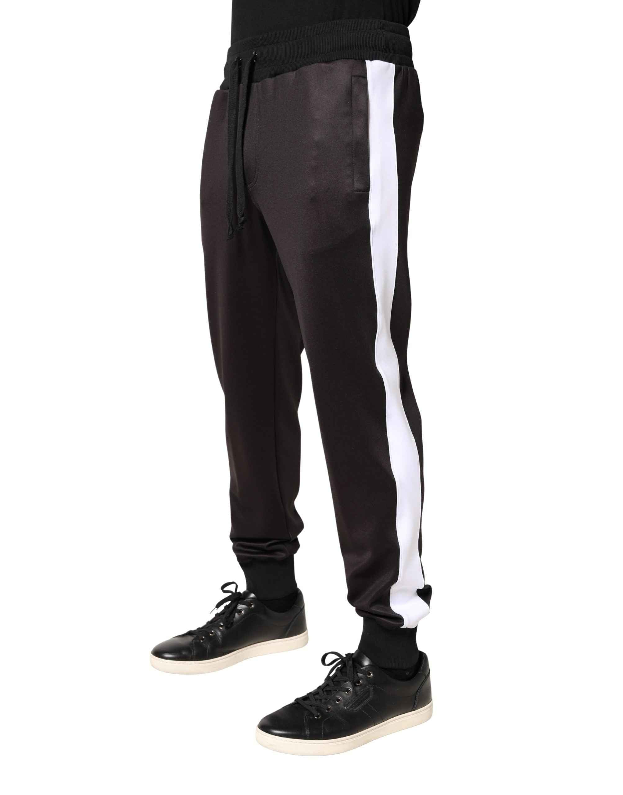 Dolce & Gabbana Brown Polyester Skinny Jogger Trouser Pants