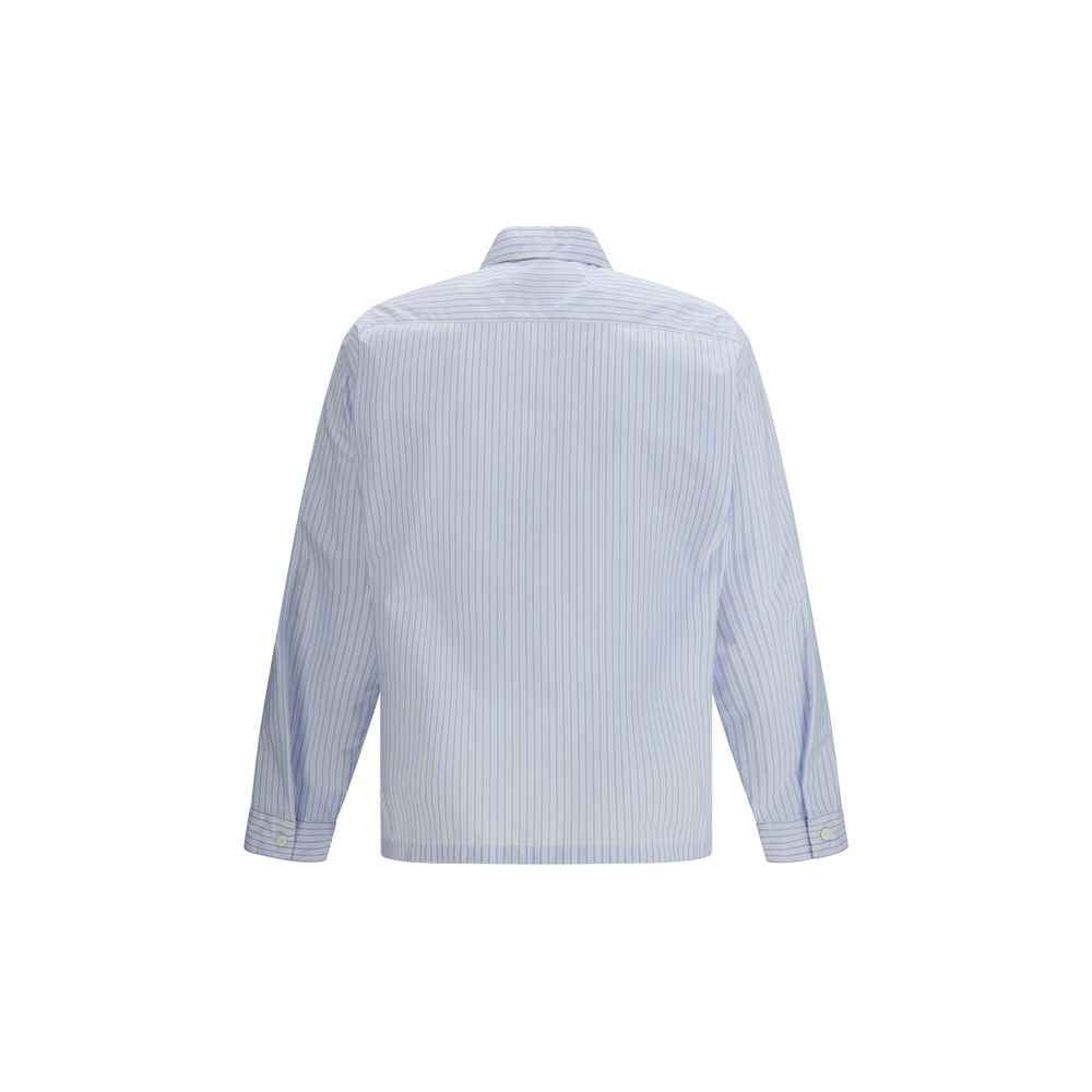 Prada Blue Polyamide Pattern Shirt