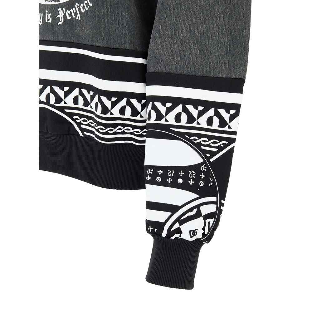 Dolce & Gabbana Black Cotton Sweatshirt