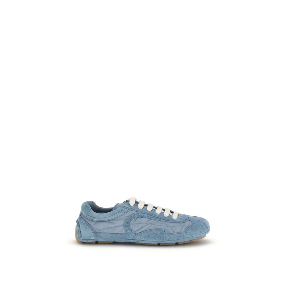 Prada Blue Lamb Ovis Aries Athletic Sneakers