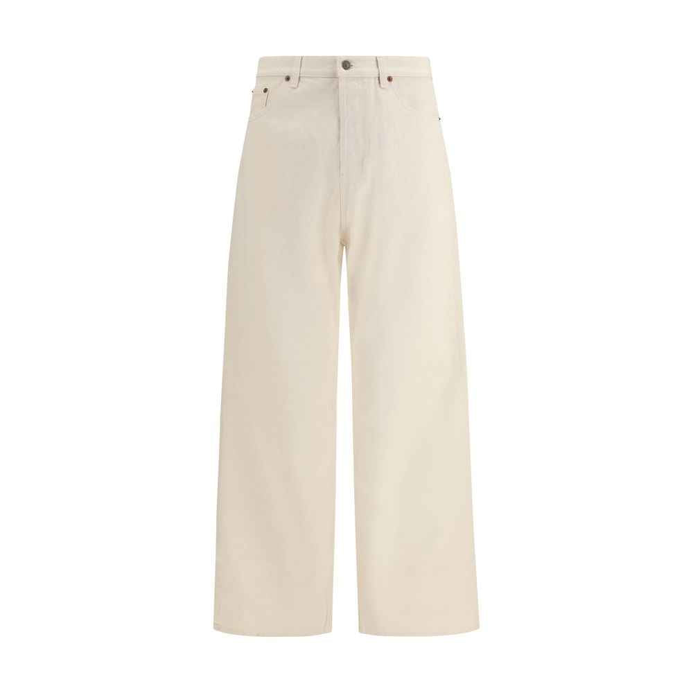 Valentino Beige Cotton Casual Pants