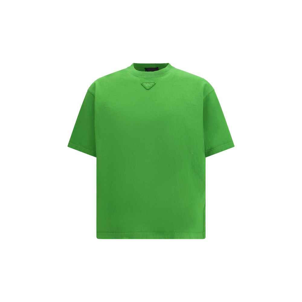 Prada Bicolor Cotton T-Shirt
