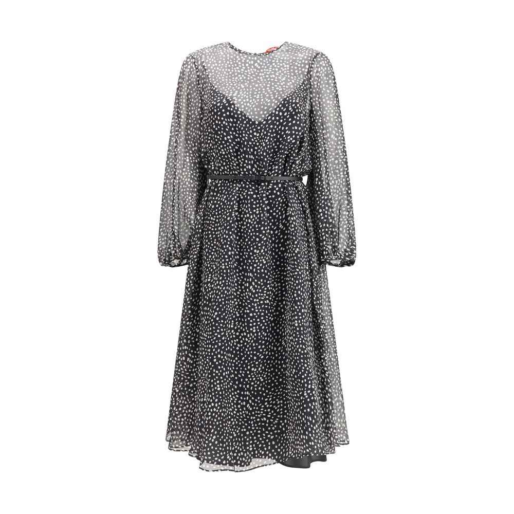Max Mara Black Silk Casual Dress