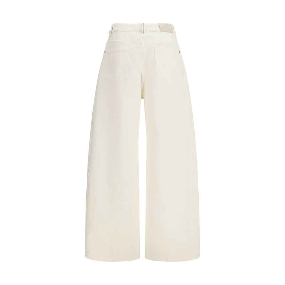Brunello Cucinelli Beige Cotton Casual Pants