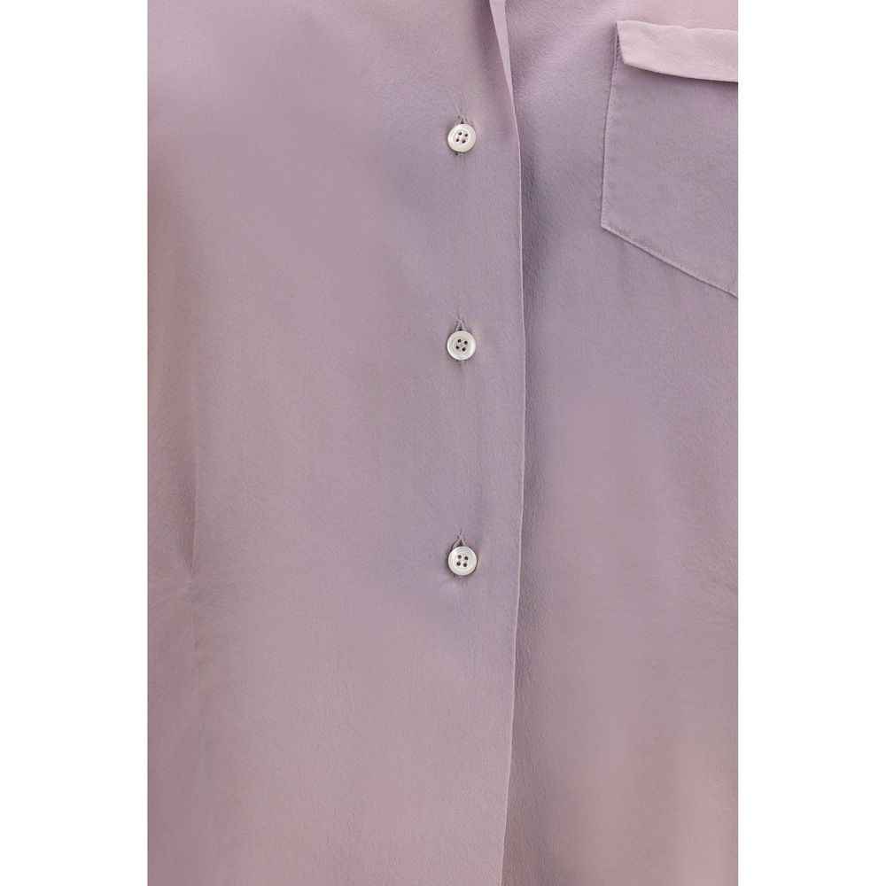 Maison Margiela Purple Silk Shirt