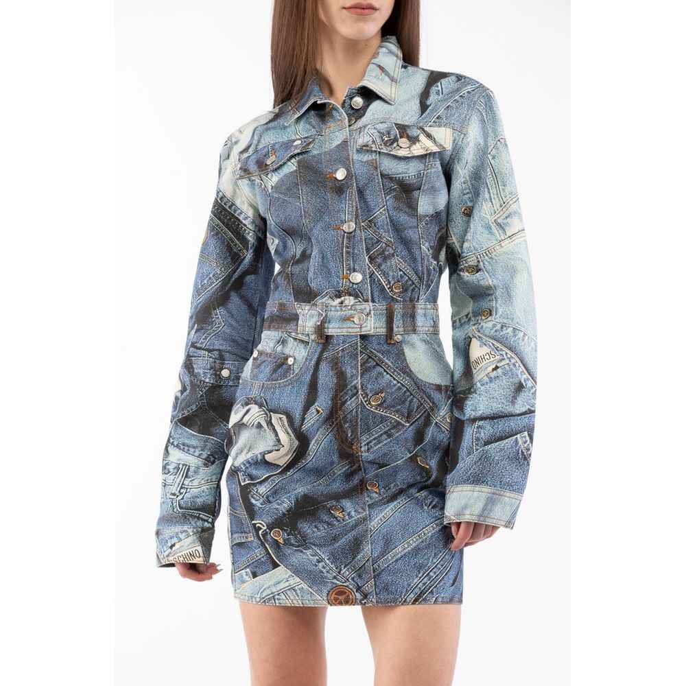Moschino Multicolor Cotton Casual Dress
