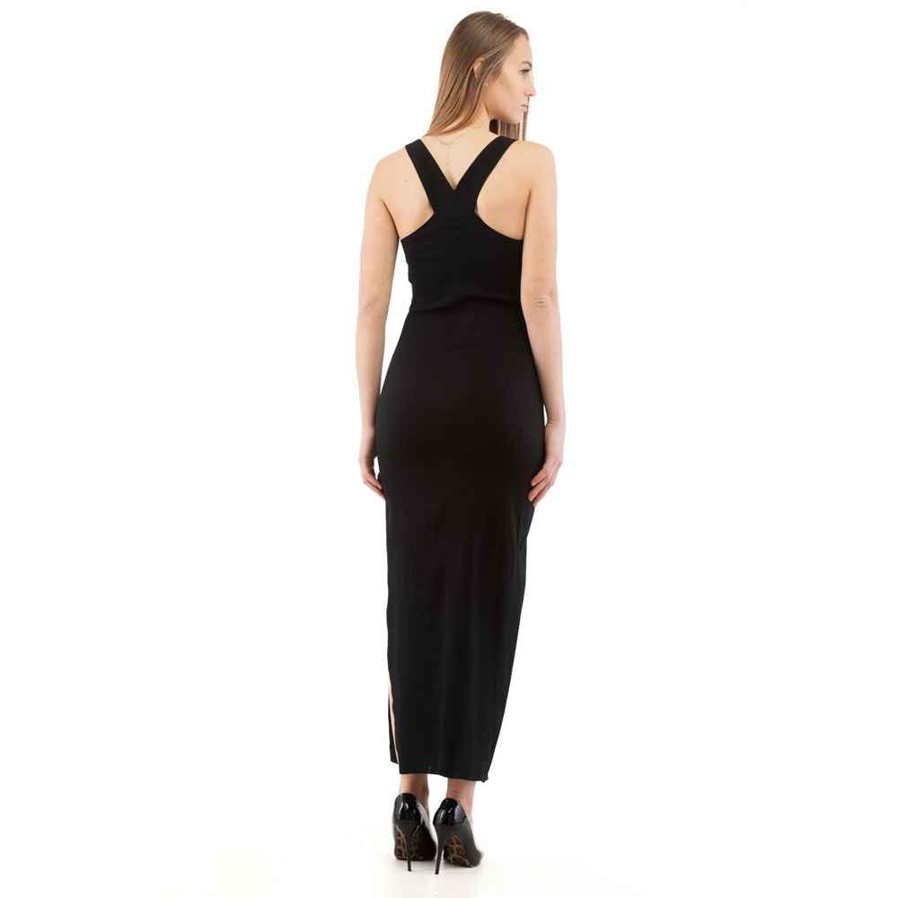 Moschino Black Marabou Casual Dress