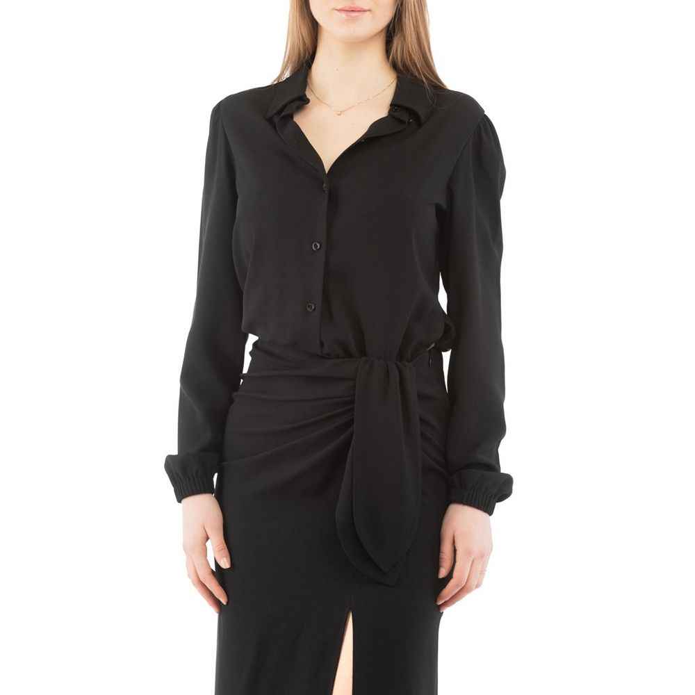 Moschino Black Marabou Casual Dress