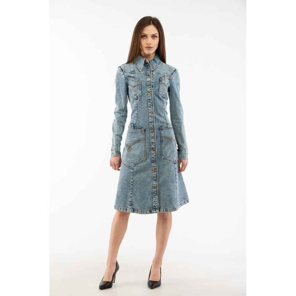 Moschino Multicolor Cotton Casual Dress