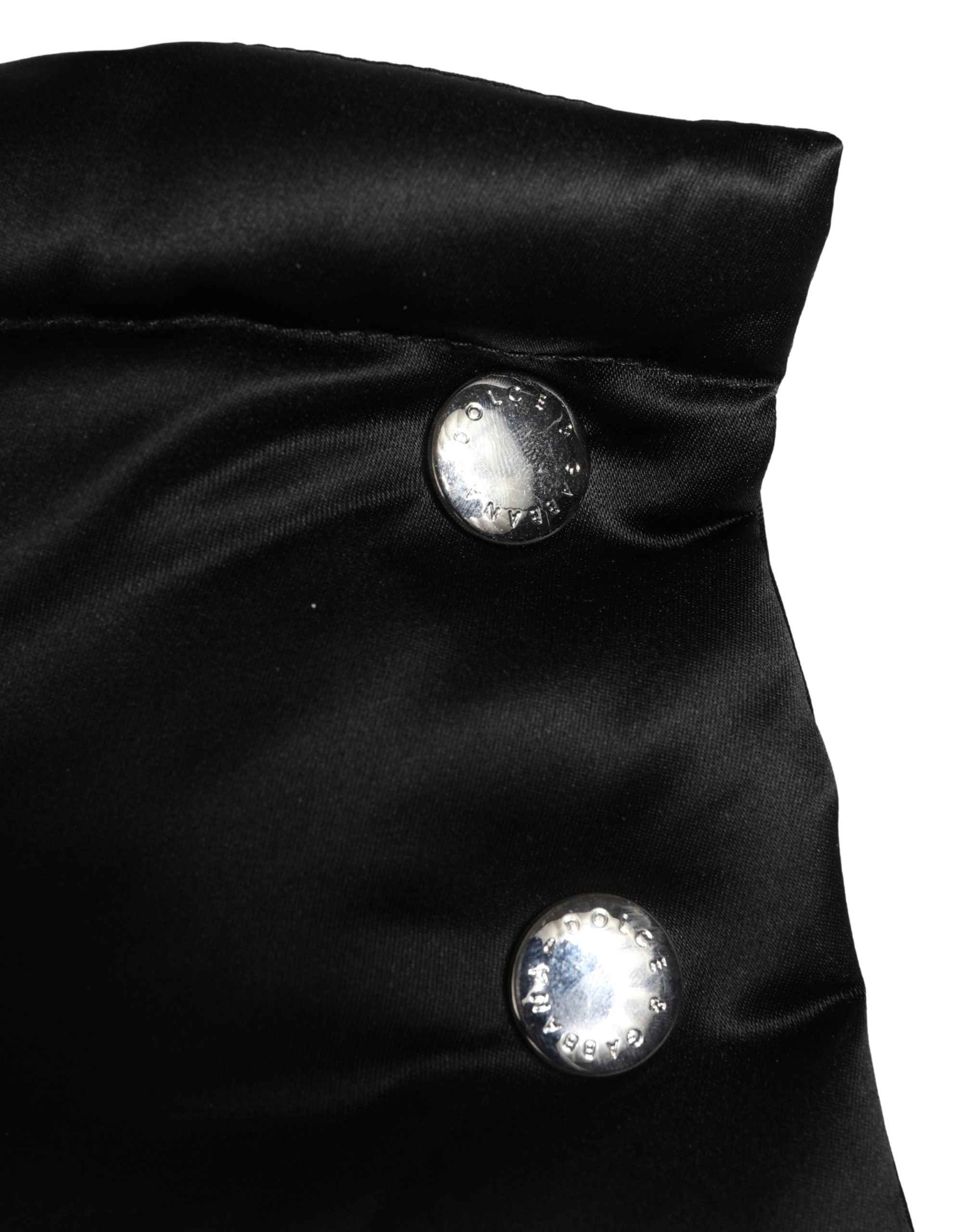 Dolce & Gabbana Black Polyester Whole Head Wrap Capello Hat