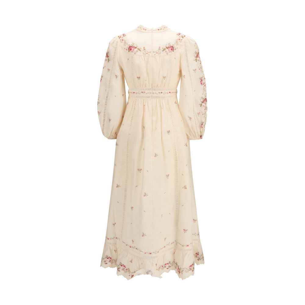 Zimmermann Beige Linen Casual Dress