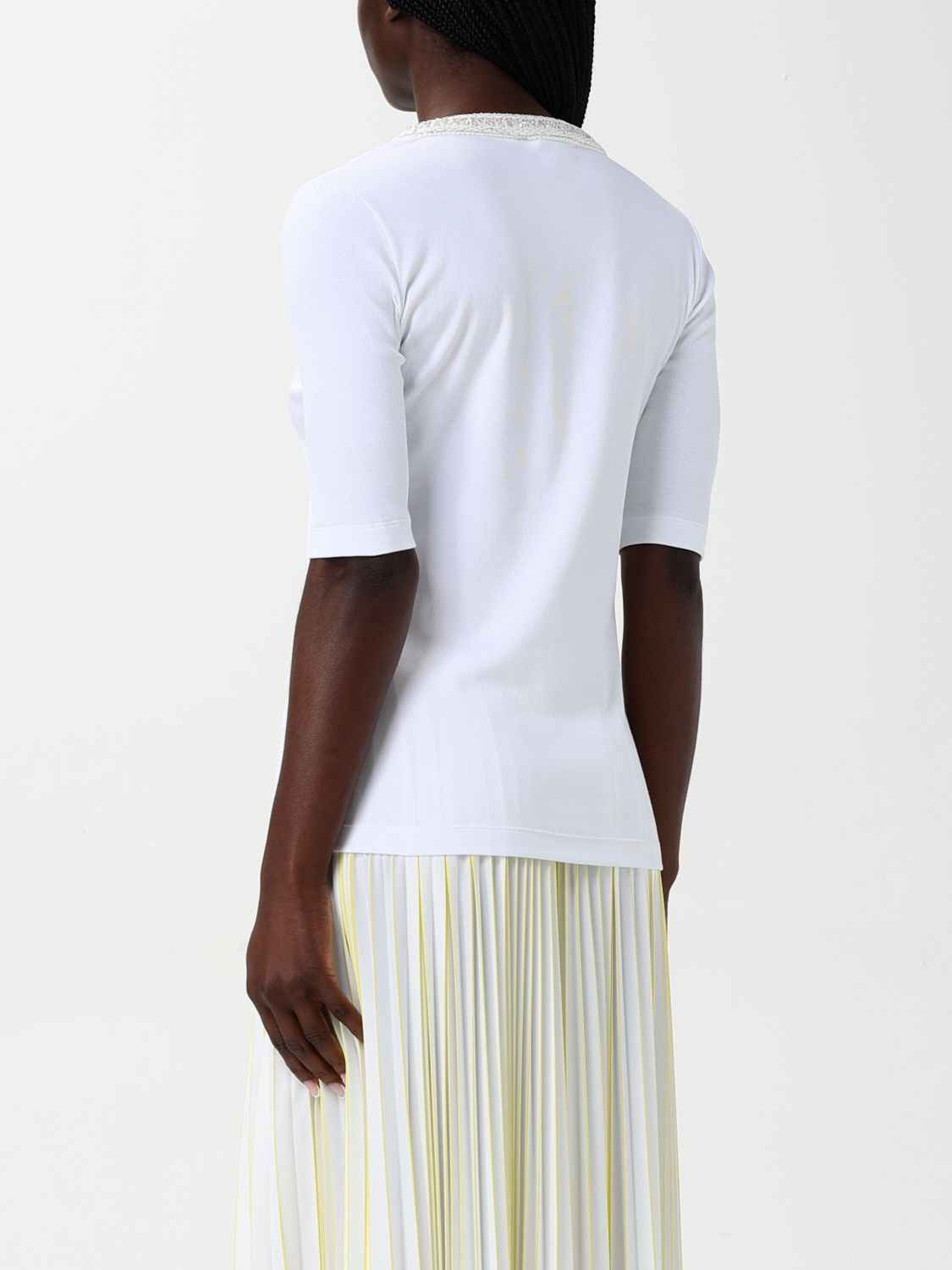 Fabiana Filippi White Cotton T-Shirt