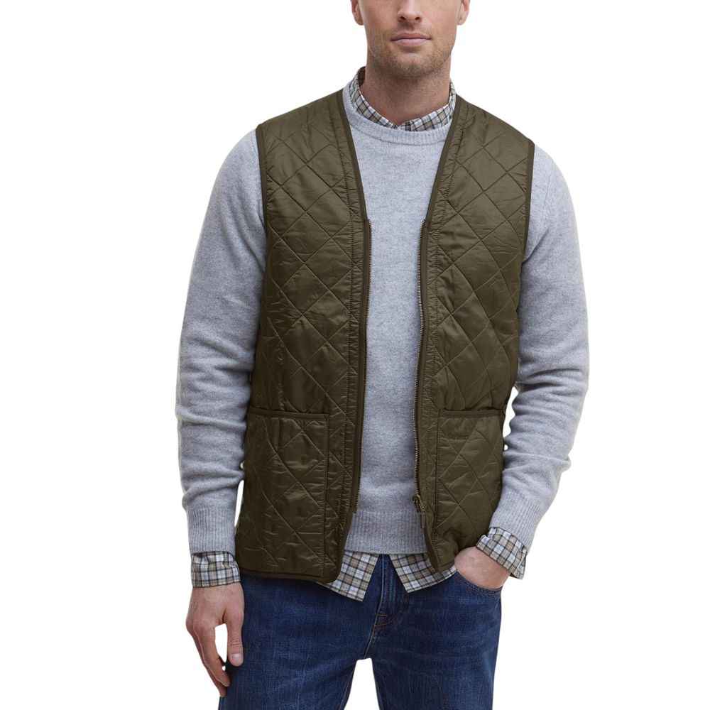 Barbour Green Polyamide Sleeveless Jacket