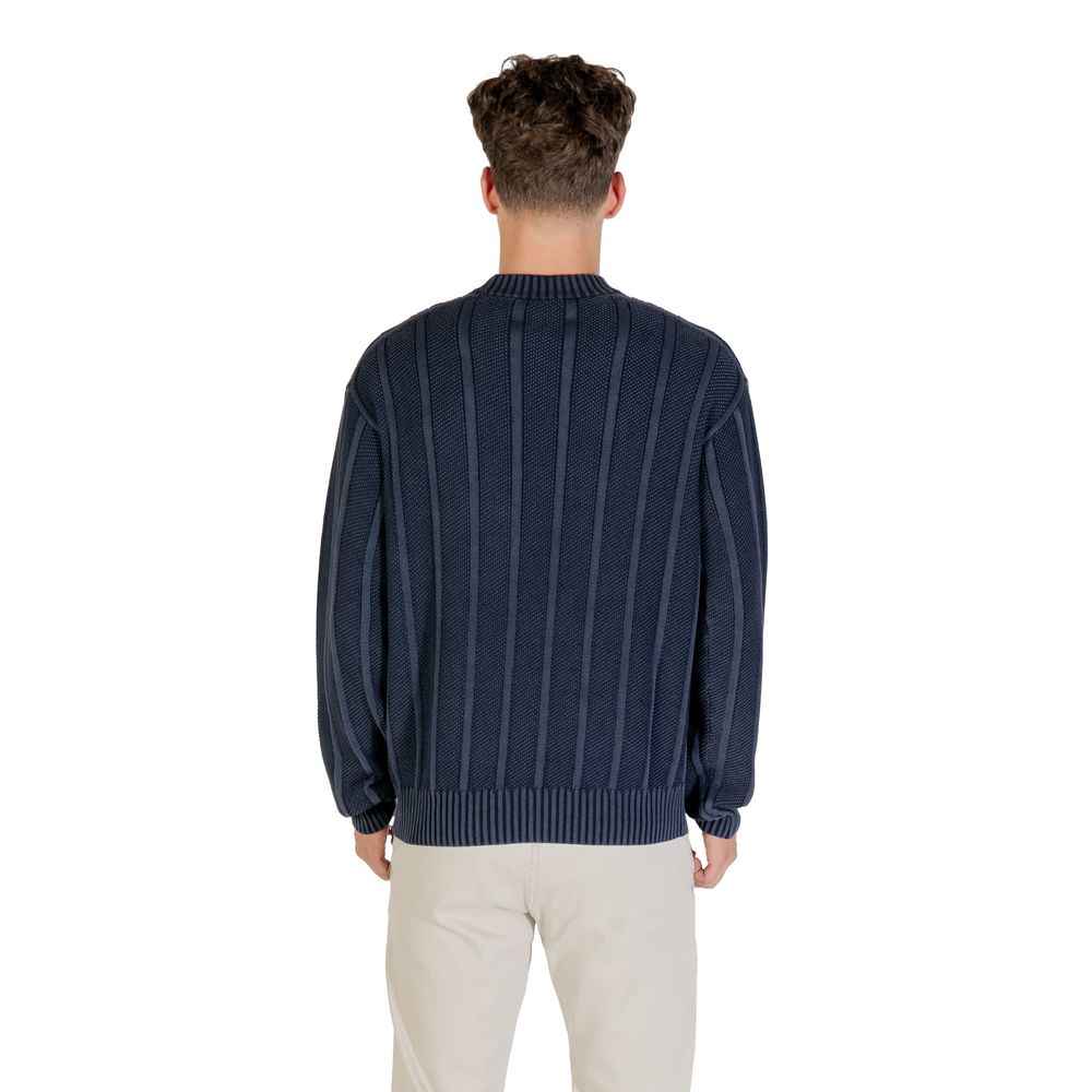 Hugo Boss Blue Cotton Sweatshirt