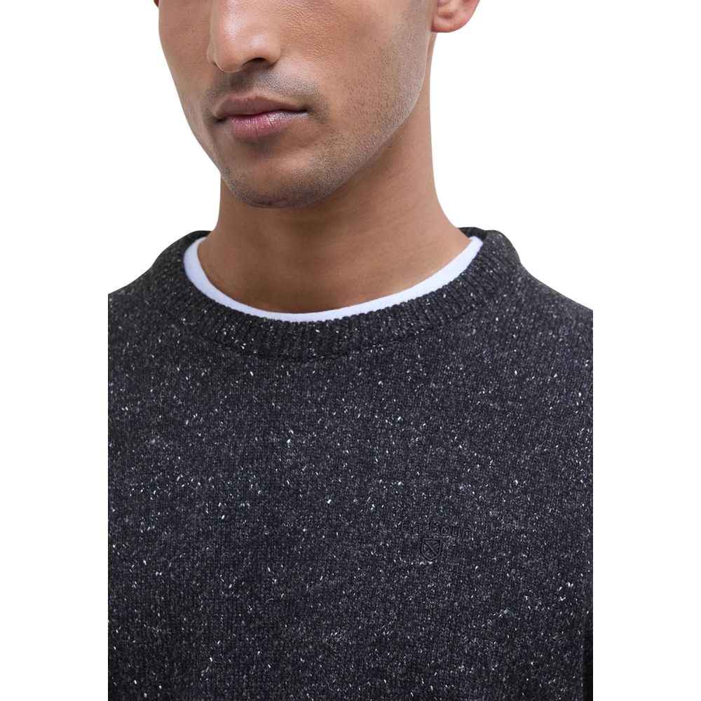 Barbour Black Wool Sweatshirt