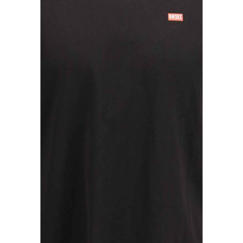 Diesel Black Cotton T-Shirt