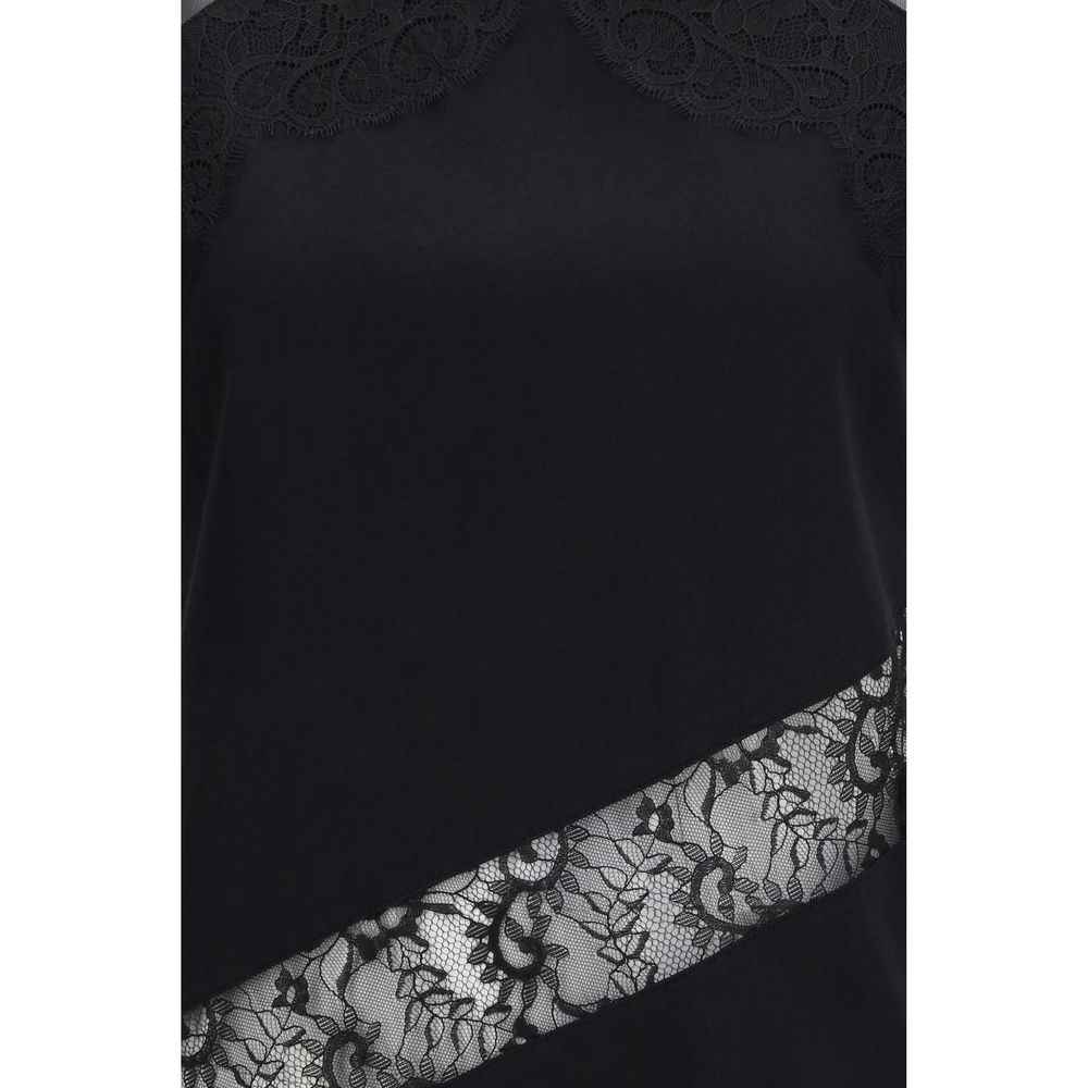 PINKO Black Cotton T-Shirt